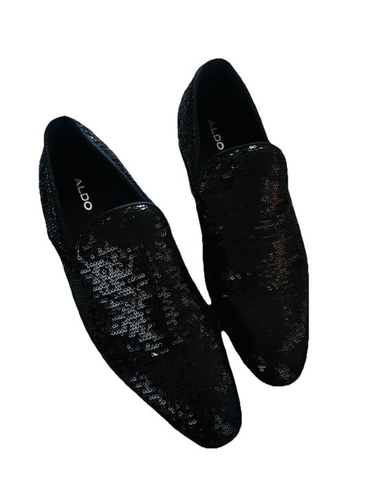 Aldo Black Sequin Michael Jackson Inspo Cosplay Men\'s Slip-On Dress Shoe SZ 8 main image 10